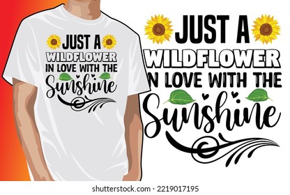 Just a Wildflower in Love with the Sunshine, Sunflower Sunrise Sunset