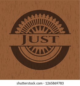 Just wooden emblem. Retro