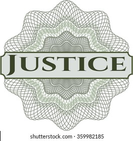 Justice abstract linear rosette