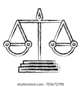 justice balance isolated icon