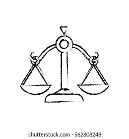Justice Balance isolated icon vector illustration graphic design