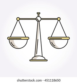 Justice Balance Libra icon symbol logo Modern style