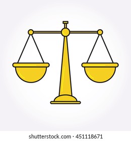 Justice Balance Libra icon symbol logo Modern style