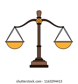 Justice balance symbol