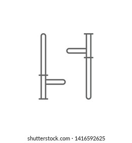 Justice baton outline icon. Elements of Law illustration line icon. Signs, symbols and vectors can be used for web, logo, mobile app, UI, UX