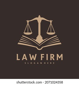 Justice Book logo vector template, Creative Law Firm logo design concepts