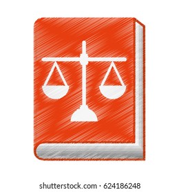justice book with scale