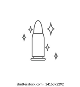 Justice bullet outline icon. Elements of Law illustration line icon. Signs, symbols and vectors can be used for web, logo, mobile app, UI, UX