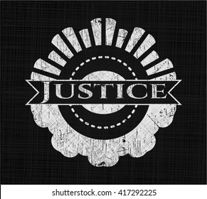 Justice chalk emblem