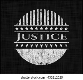 Justice chalk emblem