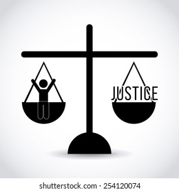 justice concept design, vector illustration eps10 graphic 