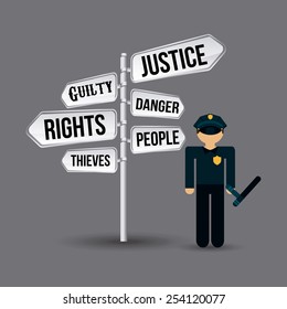 justice concept design, vector illustration eps10 graphic 