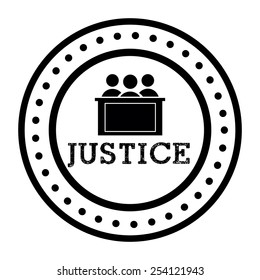justice concept design, vector illustration eps10 graphic 