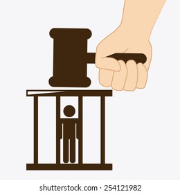 justice concept design, vector illustration eps10 graphic 