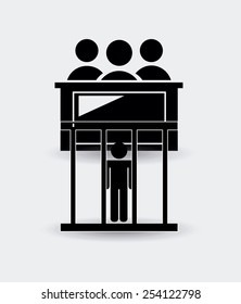 justice concept design, vector illustration eps10 graphic 