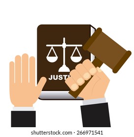 justice concept design, vector illustration eps10 graphic 