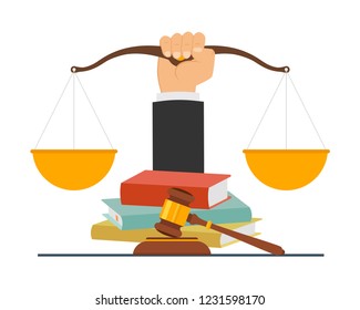 Justice Concept Law Justice Concept Vector Stock Vector (Royalty Free ...