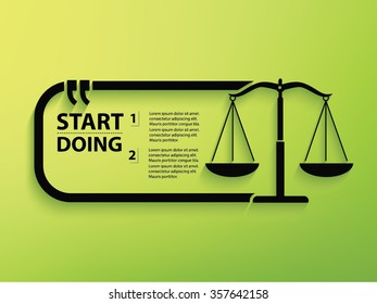 Justice Design and text box,vector