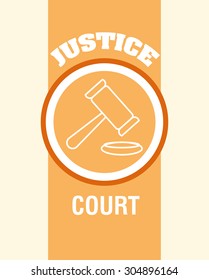 Justice digital design, vector illustration 10 eps graphic