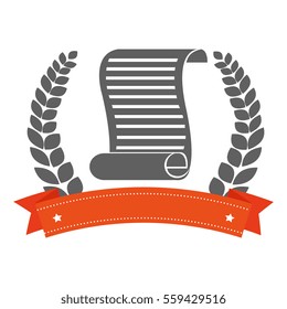 justice document isolated icon