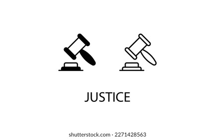 Icono doble de Justicia diseño ilustrar