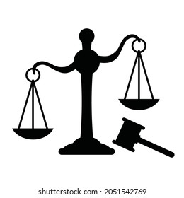 justice element symbol vector design