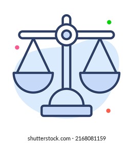 justice Finance Related Vector Line Icon. Editable Stroke Pixel Perfect.