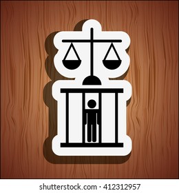 Courthouse Cartoon Illustration Juistice Concept Law: ภาพประกอบสต็อก