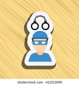 justice flat icon design 