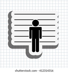 justice flat icon design 