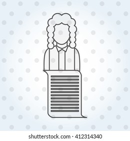 justice flat icon design 