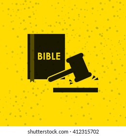 justice flat icon design 