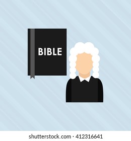 justice flat icon design 