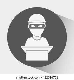 justice flat icon design 