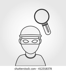 justice flat icon design 