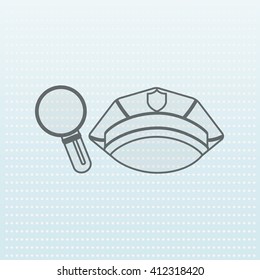 justice flat icon design 