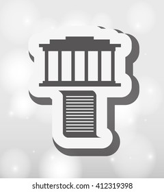 justice flat icon design 