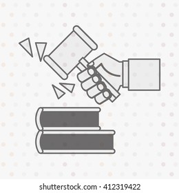justice flat icon design 
