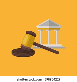 Justice gavel design