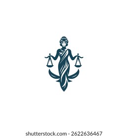 Justice goddess logo for sale.