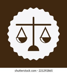 justice graphic design , vector illustration