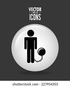 justice graphic design , vector illustration