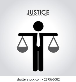 justice graphic design , vector illustration