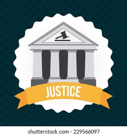 justice graphic design , vector illustration