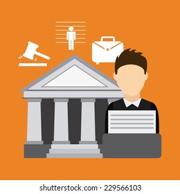 justice graphic design , vector illustration