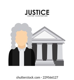 justice graphic design , vector illustration