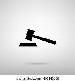 Justice hammer sign
