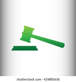 Justice hammer sign