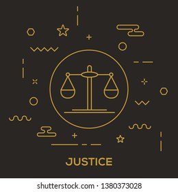 Justice Icon Concept