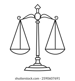 Justice icon court law symbol vector illustration.